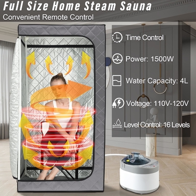 Sauna à vapeur portable de 110 à 120 V AC à 60 Hz avec fenêtre transparente