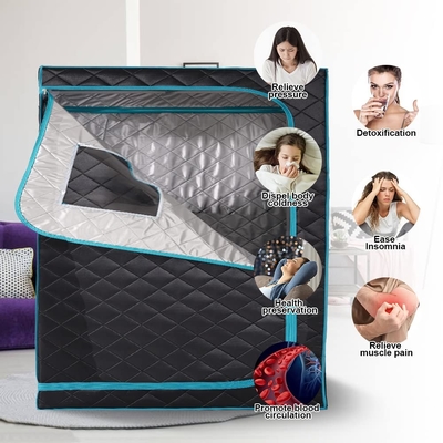 Tente de sauna à vapeur épaisse et portable en tissu imperméable pour deux personnes
