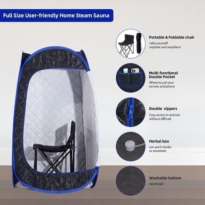 Sauna à vapeur portable pliable avec réglage du temps