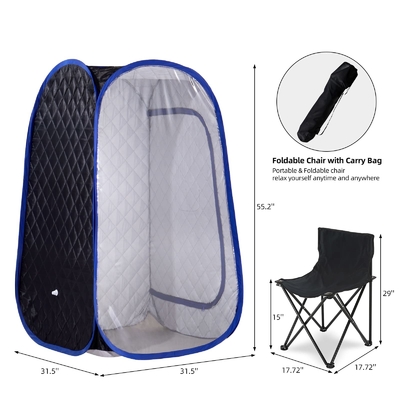 Sauna à vapeur portable pliable avec réglage du temps