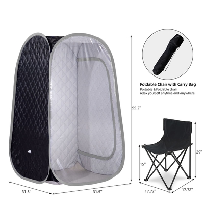 Sauna portable à corps complet pour une personne, sauna à vapeur à domicile