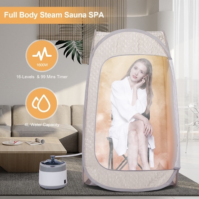 Accueil Sauna pliable debout portable pop up corps entier Tente de sauna personnelle