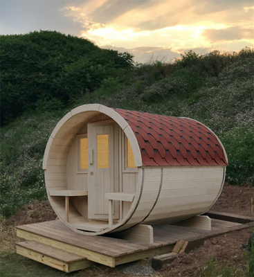 Sauna à fût en bois massif, sauna traditionnel à vapeur
