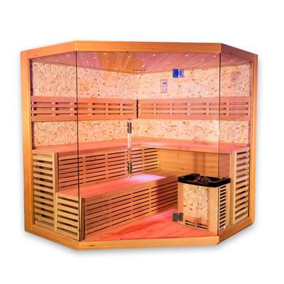 Salle de sauna traditionnelle de luxe pour 5 à 6 personnes Salle de sauna à vapeur de l'Himalaya