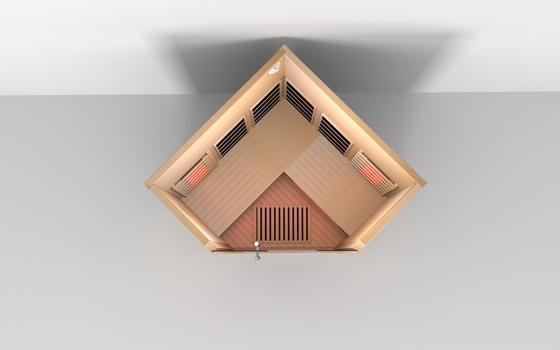 Sauna personnalisée de luxe en bois préfabriqué en salle de transpiration infrarouge