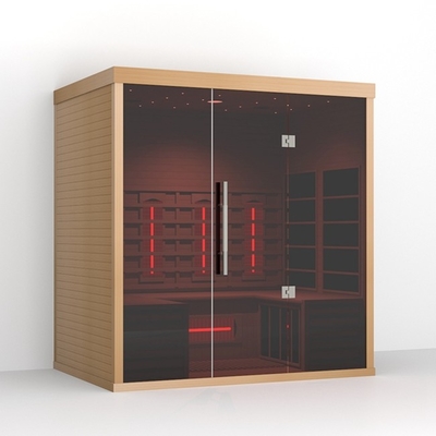 Contrôleur numérique Sauna à hélicoïdes Salles de sauna à infrarouge lointain Salle de sauna 4 personnes