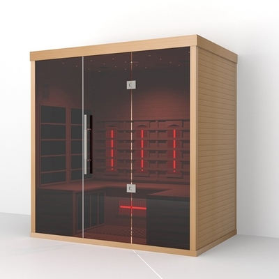 Contrôleur numérique Sauna à hélicoïdes Salles de sauna à infrarouge lointain Salle de sauna 4 personnes