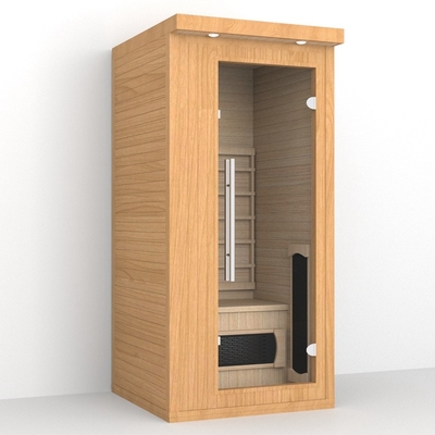 Salle de sauna intérieure 1 - 2 personnes Sauna infrarouge avec capsule de lumière rouge