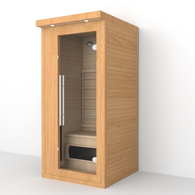 Salle de sauna intérieure 1 - 2 personnes Sauna infrarouge avec capsule de lumière rouge