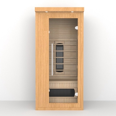 Salle de sauna intérieure 1 - 2 personnes Sauna infrarouge avec capsule de lumière rouge