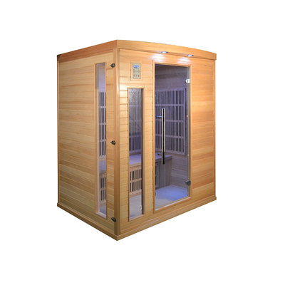 Sauna en bois sec moderne de luxe Sauna infrarouge pour la maison 2700W