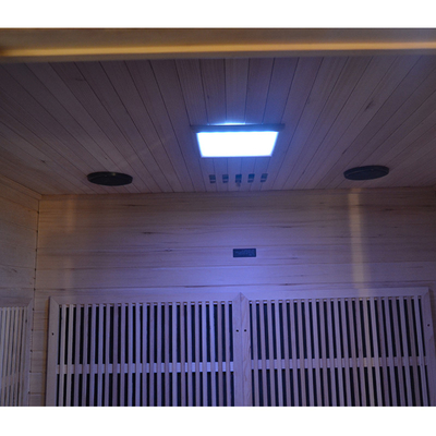 Sauna en bois sec moderne de luxe Sauna infrarouge pour la maison 2700W