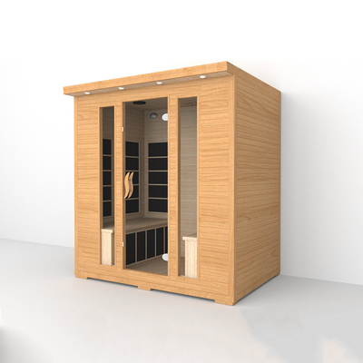 Sauna infrarouge à domicile de 4 personnes, salle de sauna infrarouge lointaine