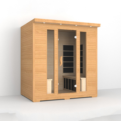 Sauna infrarouge à domicile de 4 personnes, salle de sauna infrarouge lointaine