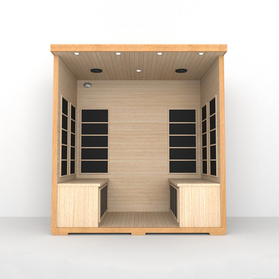 Sauna infrarouge à domicile de 4 personnes, salle de sauna infrarouge lointaine