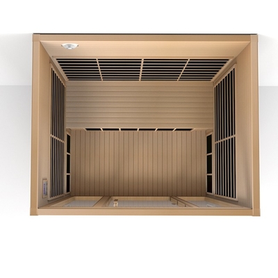 Maison traditionnelle basse fréquence électrique proche infrarouge Sauna de cedar rouge pour 3 personnes