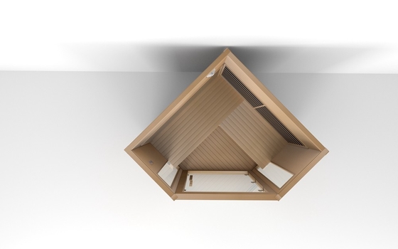 Sauna infrarouge de luxe traditionnel pour 3 personnes Sauna infrarouge de cèdre rouge