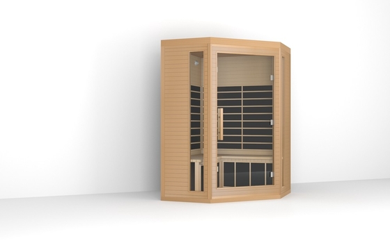 Sauna infrarouge de luxe traditionnel pour 3 personnes Sauna infrarouge de cèdre rouge