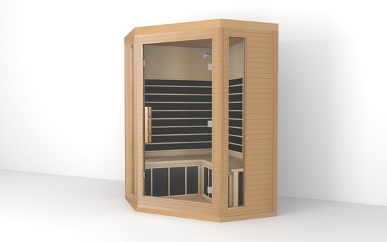 Sauna infrarouge de luxe traditionnel pour 3 personnes Sauna infrarouge de cèdre rouge