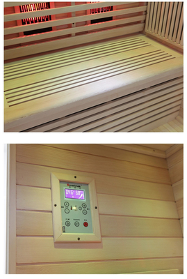Chauffe-eau en fibre de carbone, sauna infrarouge, salle de sauna pour 2 personnes