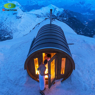 Sauna en fût en extérieur pour 6 personnes