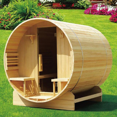 Sauna en fût en extérieur pour 6 personnes