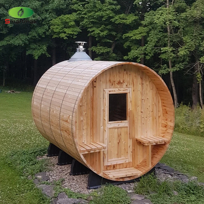 Sauna en fût en extérieur pour 6 personnes