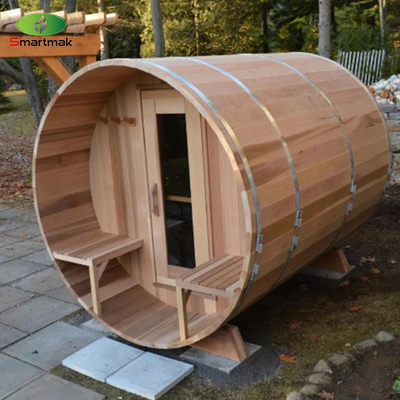 Sauna extérieure en bois en fût Sauna en bois massif pour le jardin