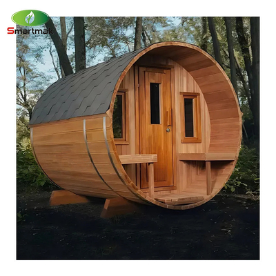 Sauna extérieure en bois en fût Sauna en bois massif pour le jardin