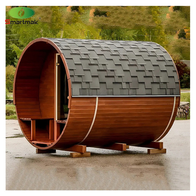 Sauna en bois massif étanche à l'eau pour 2 à 6 personnes