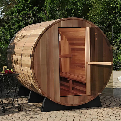 Salle de sauna traditionnelle en bois canadien pour l' extérieur