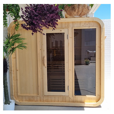 Sauna extérieur sec 6-8 personnes Sauna à vapeur en bois de cèdre rouge canadien pur