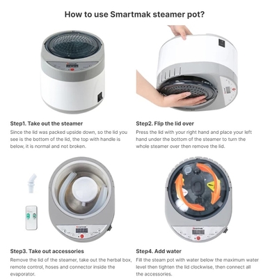 Smartmak Sauna à vapeur portable avec taille pour 1 personne