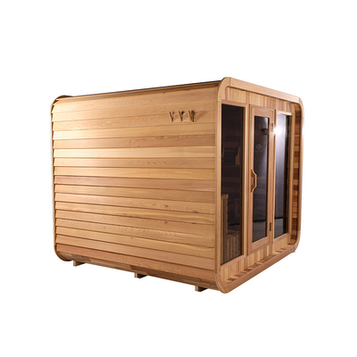 Sauna extérieur sec en cèdre réglable avec système de musique Bluetooth