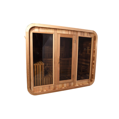 Sauna extérieur sec en cèdre réglable avec système de musique Bluetooth