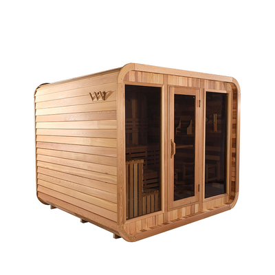 Sauna extérieur sec en cèdre réglable avec système de musique Bluetooth