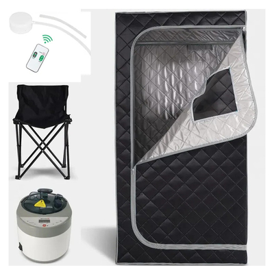 Sauna à vapeur portable 1500W 4L Capacité d'eau Contrôle du temps 0-99 minutes