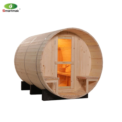 Chauffage de sauna à baril à poignée en bois Installation facile Couleur bois Design élégant
