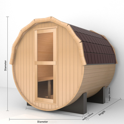 2-8 personnes Sauna en bois Baril Sauna en bois Facilité d'installation 15-99 MIN Plage de temps