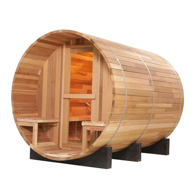 Chauffage de sauna à baril à poignée en bois Installation facile Couleur bois Design élégant