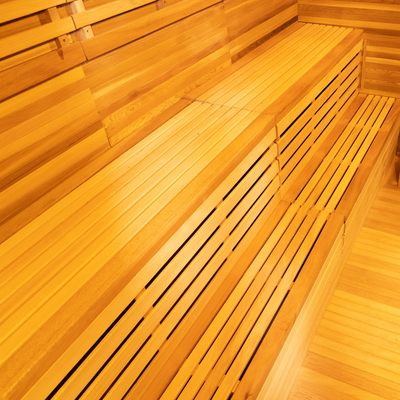 Salle de sauna à vapeur avec générateur d'ozone à LED et écran tactile