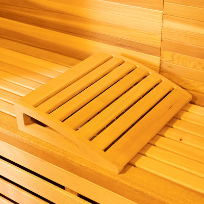 Salle de sauna à vapeur à lumière LED moderne avec chauffage au four de 6 kW et générateur d'ozone pour un contrôle de température idéal