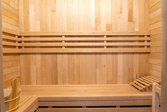 Sauna à vapeur en cèdre rouge avec lumière LED et générateur d'ozone Design moderne