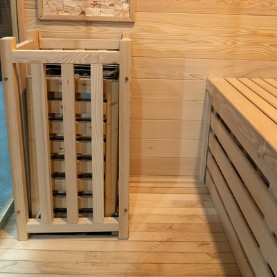 Sauna à vapeur de 15 à 90 ° C, avec 0 à 99 minutes de chronomètre et 220 V de tension