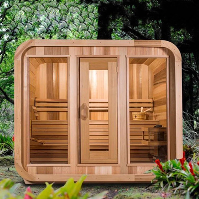 Sauna sec extérieur de luxe pour 5 à 6 personnes Ventilation réglable