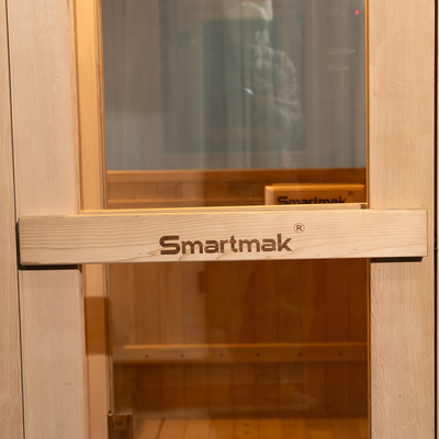 Sauna sec extérieur en cèdre pour 5-6 personnes avec porte en verre / système de musique Bluetooth