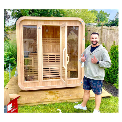 Sauna sec extérieur de luxe pour 5 à 6 personnes Ventilation réglable