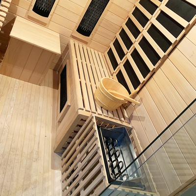 Personne en bois canadienne du sauna 4 d'infrarouge de Physiotherm de carbone
