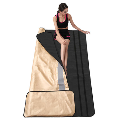 Couverture infrarouge lointaine portative de sauna de Detox de 3 zones pour la beauté de santé