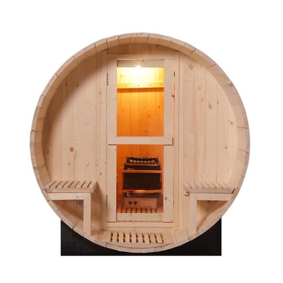 Sauna en bois 6000W de baril de personne du pin 2 d'OEM avec le fourneau électrique